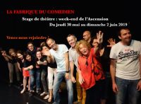 Stage théâtre impro week-end Ascension mai Avignon. Du 30 mai au 2 juin 2019 à Avignon. Vaucluse.  13H00